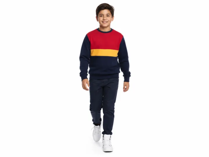 Crew Neck Sweatshirt — Cut and Sew